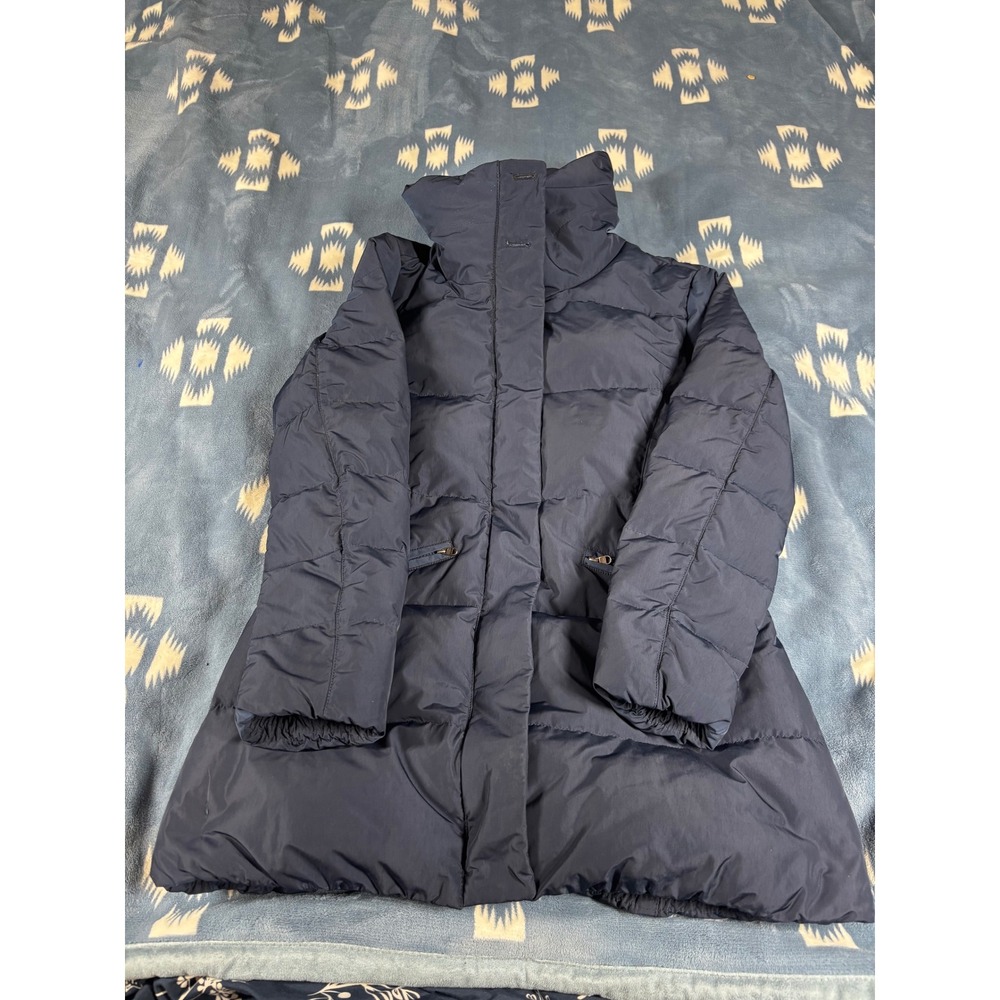 Woolrich John Rich & Bros Kids Navy Blue Quilted Puffer Coat Parka Size 10